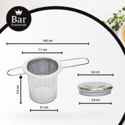 Bar Essentials® Theezeef Met Inklapbare Handgreepjes én Lekplaatje (set Van 2) - Fijnmazig Theefilter Voor Losse Thee - Theezeefjes Voor Losse Thee RVS - Theefilter Voor Losse Thee - Theezeef - Theefilter RVS 3 Bar Essentials® Theezeef Met Inklapbare Handgreepjes én Lekplaatje (set Van 2) - Fijnmazig Theefilter Voor Losse Thee - Theezeefjes Voor Losse Thee RVS - Theefilter Voor Losse Thee - Theezeef - Theefilter RVS -LAVAZZA Winkel 1200x1200 583