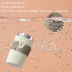 Floraweg Cup - Drinkbeker To GO- Lekvrij Dubbelwandig ,RVS 316, Thermosbeker Koffiebeker- Koffie En Thee - 400ml Zwart -LAVAZZA Winkel 1200x1200 6