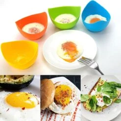 IGOODS 4 Pack Egg Poacher Cups - Perfect Gepocheerde Eieren - Egg Maker Niet-gepocheerde Eieren Cups BPA Gratis Siliconen Ei Poacher Cups Magnetron Ei Poacher- Ei Poacher Pan- Boiler Steamer- Magnetron Eieren -LAVAZZA Winkel 1200x1200 601