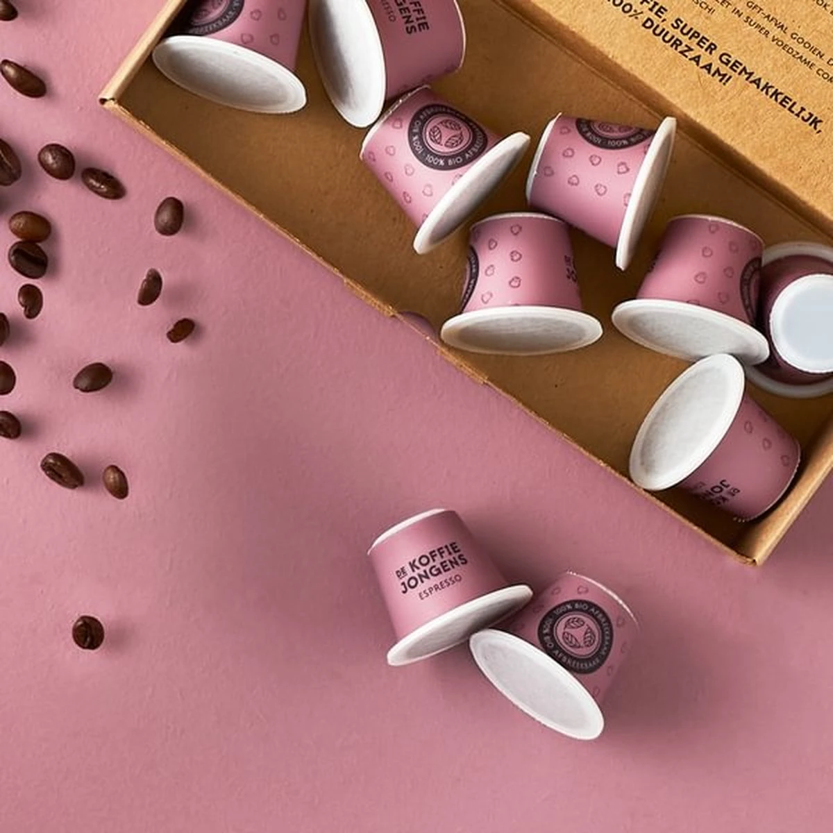 Biologisch afbreekbare koffiecups - Espresso 180x - De Koffiejongens Biologisch Afbreekbare Koffiecups - Espresso 180x - De Koffiejongens -LAVAZZA Winkel 1200x1200 666