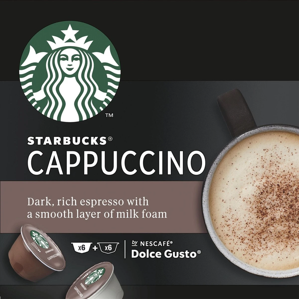 Starbucks by Dolce Gusto Cappuccino capsules - 36 koffiecups Starbucks By Dolce Gusto Cappuccino Capsules - 36 Koffiecups -LAVAZZA Winkel 1200x1200 698