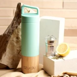 Dzukou Saint Elias - Bamboe Thermosfles – Theefles Met Filter - Theebeker To Go Met Theefilter / Infuser – RVS Drinkfles - Luchtdicht En Lekvrij – 530 Ml -LAVAZZA Winkel 1200x1200 71