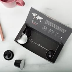 Aroma Club - Proefpakket Nespresso Compatible Capsules (100 St.) - 5 Smaken - Espresso & Lungo - 100% Aluminium Koffiecups -LAVAZZA Winkel 1200x1200 735