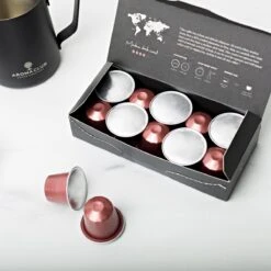 Aroma Club - Proefpakket Nespresso Compatible Capsules (100 St.) - 5 Smaken - Espresso & Lungo - 100% Aluminium Koffiecups -LAVAZZA Winkel 1200x1200 737