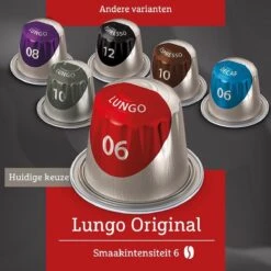 Douwe Egberts Lungo Original Koffiecups - Intensiteit 6/12 - 10 X 20 Capsules 4 Douwe Egberts Lungo Original Koffiecups - Intensiteit 6/12 - 10 X 20 Capsules -LAVAZZA Winkel 1200x1200 740