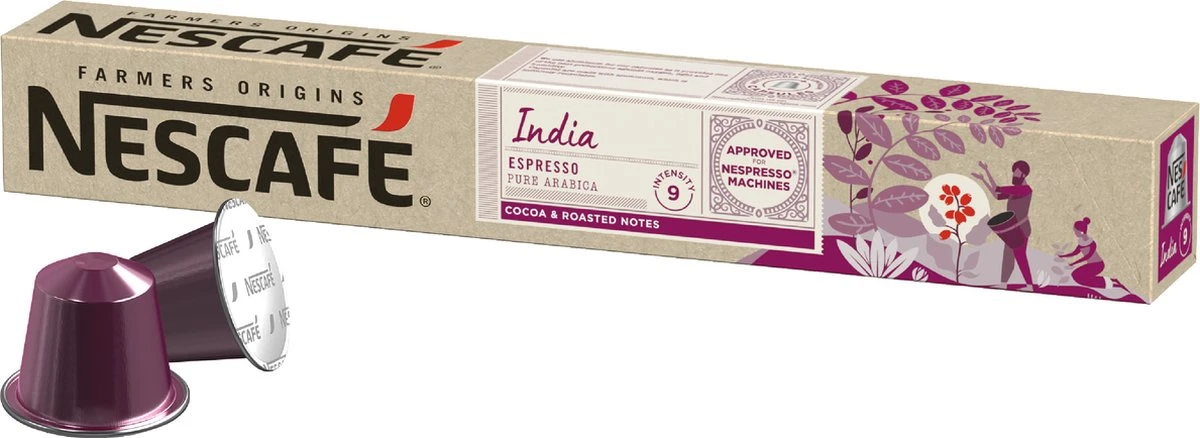 Nescafé Farmers Origins India Espresso capsules - 120 koffiecups Nescafé Farmers Origins India Espresso Capsules - 120 Koffiecups -LAVAZZA Winkel