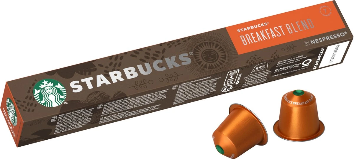 Starbucks by Nespresso breakfast blend 120 koffiecups Starbucks By Nespresso Breakfast Blend 120 Koffiecups -LAVAZZA Winkel 1200x542 2