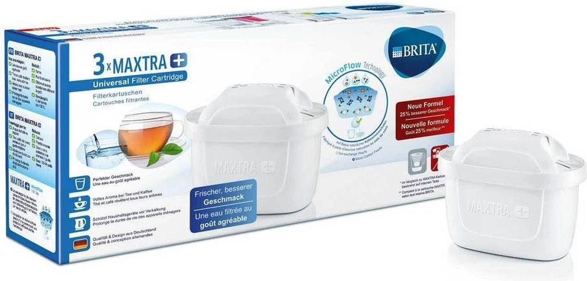 BRITA Maxtra+ Filterpatronen - 3 stuks BRITA Maxtra+ Filterpatronen - 3 Stuks -LAVAZZA Winkel