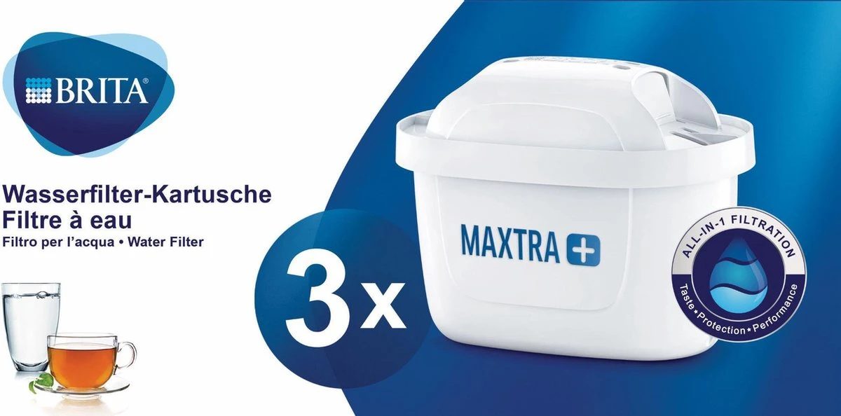 BRITA Maxtra+ Filterpatronen - 3 stuks BRITA Maxtra+ Filterpatronen - 3 Stuks -LAVAZZA Winkel