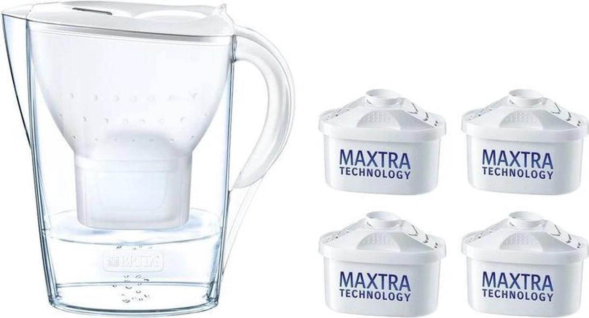 BRITA Waterfilterbundel Marella Cool white + 4 MAXTRA+ filterpatronen BRITA Waterfilterbundel Marella Cool White + 4 MAXTRA+ Filterpatronen -LAVAZZA Winkel