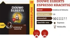 Douwe Egberts Espresso Krachtig Koffiecups - Intensiteit 10/12 - 10 X 20 Capsules -LAVAZZA Winkel 1200x654