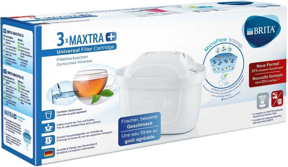 BRITA Maxtra+ Filterpatronen - 3 stuks BRITA Maxtra+ Filterpatronen - 3 Stuks -LAVAZZA Winkel