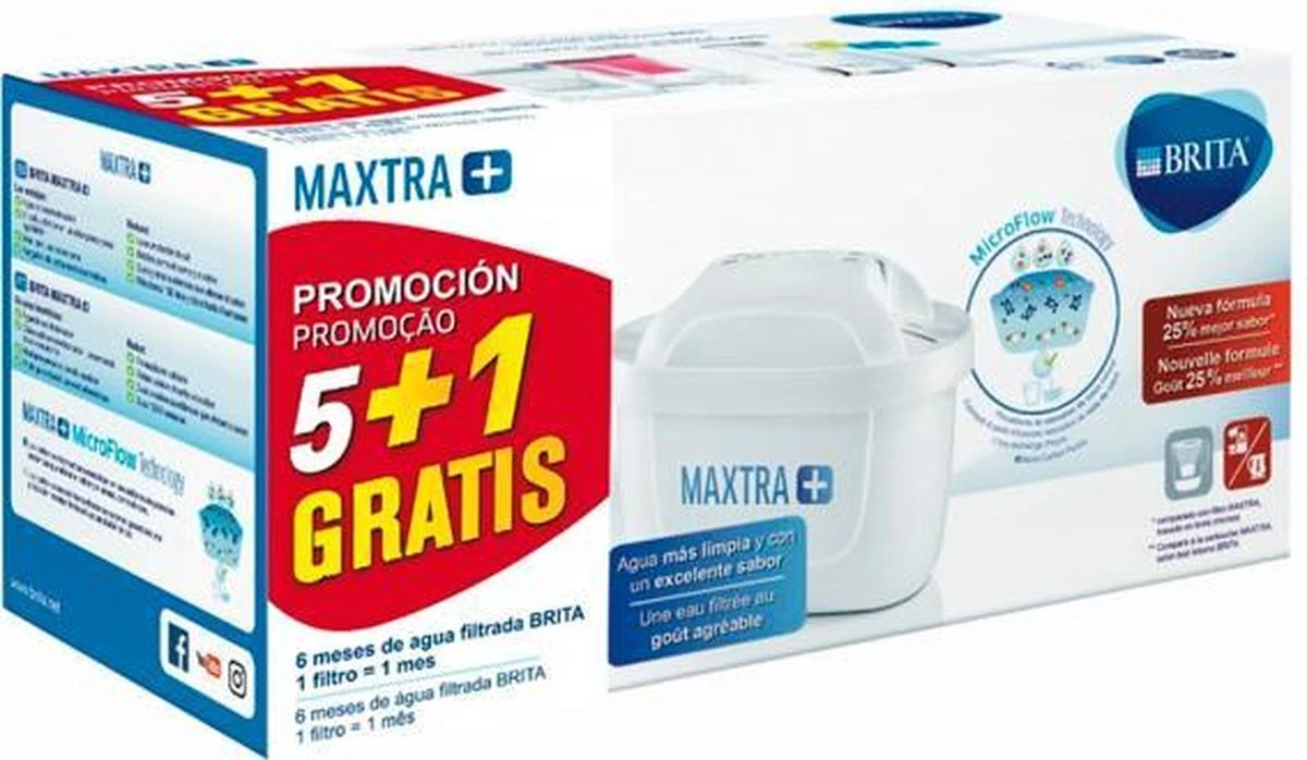 BRITA Maxtra Waterfilter Cartridge - 6 stuks BRITA Maxtra Waterfilter Cartridge - 6 Stuks -LAVAZZA Winkel