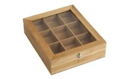 Bredemeijer - Theedoos 9-vaks Venster Bamboe Natural -LAVAZZA Winkel 1200x798 1