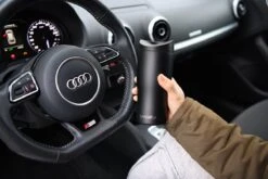 BanGosa® Koffiebeker To Go - Thermosbeker - Reisbeker - Travel Mug - RVS 400ml - Mat Zwart -LAVAZZA Winkel 1200x800 35