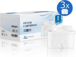 Aigostar Waterfilterpatronen Pure - 3 Stuks - Waterfilter - Filterpatronen - Brita Maxtra+ Compatible -LAVAZZA Winkel 1200x898