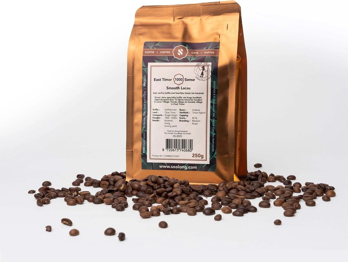 Soolong Sense Oost Timor Nr1000 Koffiebonen Smooth Lacau - Speciality koffie Arabica medium roast met rijke kruidige smaak met heerlijke ondertonen van Karamel - Zak 250gram Soolong Sense Oost Timor Nr1000 Koffiebonen Smooth Lacau - Speciality Koffie Arabica Medium Roast Met Rijke Kruidige Smaak Met Heerlijke Ondertonen Van Karamel - Zak 250gram -LAVAZZA Winkel 1200x904 2