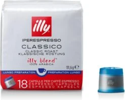 Illy - Iperespresso Koffie Home Classico Lungo 6 X 18 Capsules 2 Illy - Iperespresso Koffie Home Classico Lungo 6 X 18 Capsules -LAVAZZA Winkel 1200x956 2