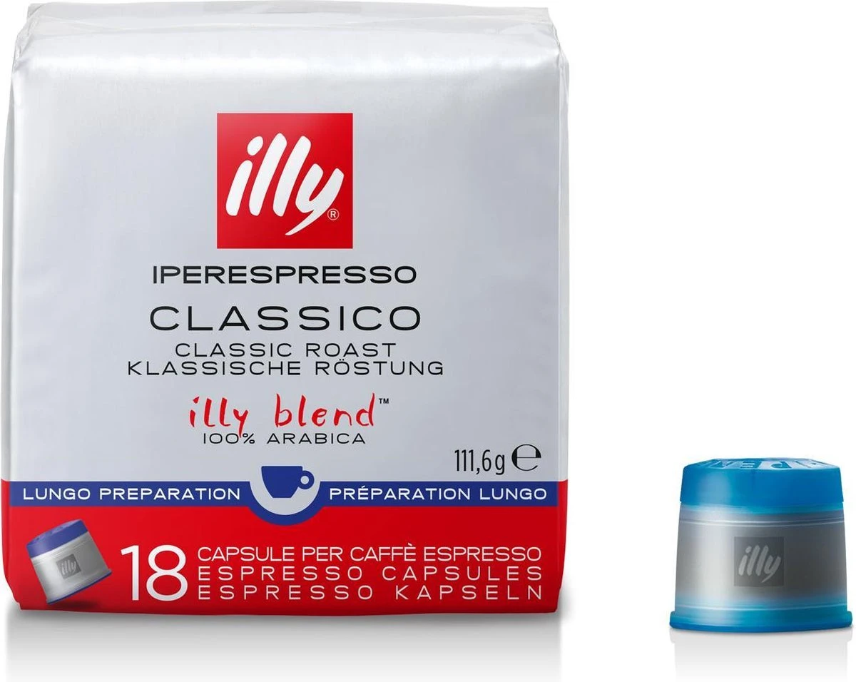 illy - Iperespresso koffie home classico Lungo 6 x 18 capsules Illy - Iperespresso Koffie Home Classico Lungo 6 X 18 Capsules -LAVAZZA Winkel 1200x956 2