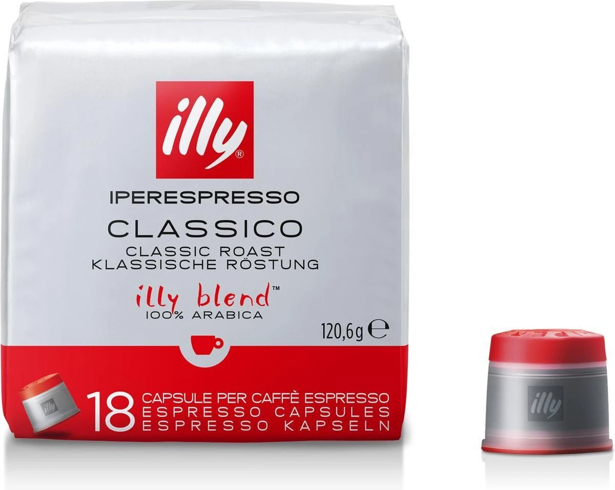illy - Iperespresso koffie home classico 6 x 18 capsules Illy - Iperespresso Koffie Home Classico 6 X 18 Capsules -LAVAZZA Winkel