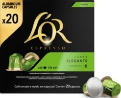 L'OR Lungo Elegante Koffiecups - Intensiteit 6/12 - 10 X 20 Capsules -LAVAZZA Winkel 1200x975 2