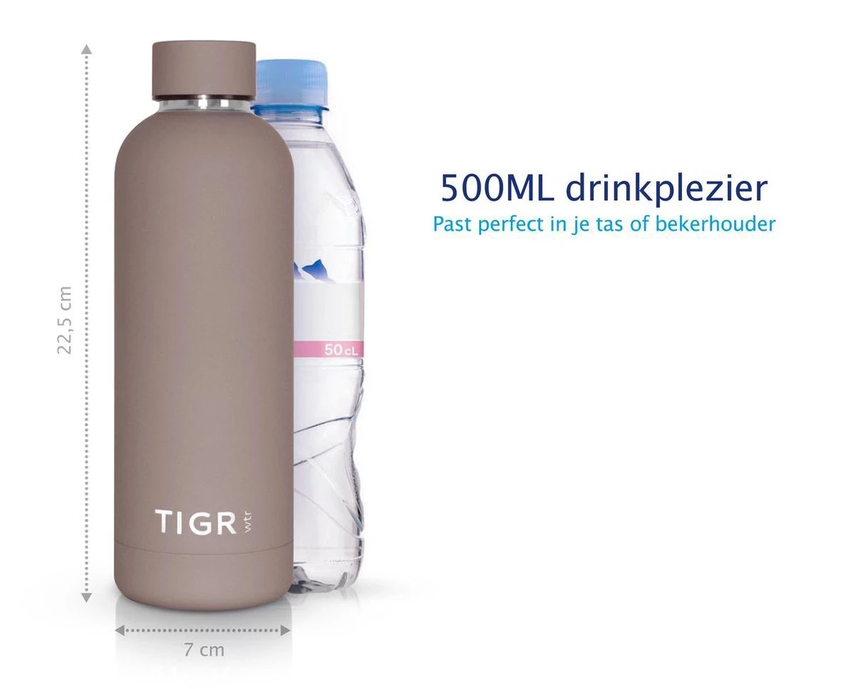TIGR The Minimalist - Drinkfles - Thermosfles - RVS - 500ml - Taupe TIGR The Minimalist - Drinkfles - Thermosfles - RVS - 500ml - Taupe -LAVAZZA Winkel 1200x976 1