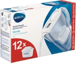 BRITA - Waterfilterkan Marella Cool - Wit - 2,4L + 12 MAXTRA+ Waterfilterpatronen -LAVAZZA Winkel 1200x996 1