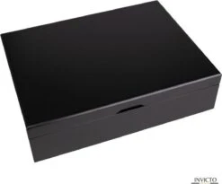 Invicto Products Theedoos 6 Vaks - Ruimte Voor 120 Theezakjes - Bamboe - Anti Slip En Anti Kras - Zwart -LAVAZZA Winkel 1200x996 2