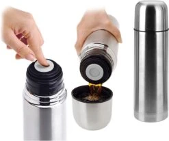 Excellent Houseware KOOPMAN Thermoskan Bullet 1 Liter RVS -LAVAZZA Winkel 1200x999