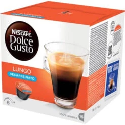 Nescafe Dolce Gusto Koffiecups, Lungo Decaffeinato, Pak Van 16 Stuks