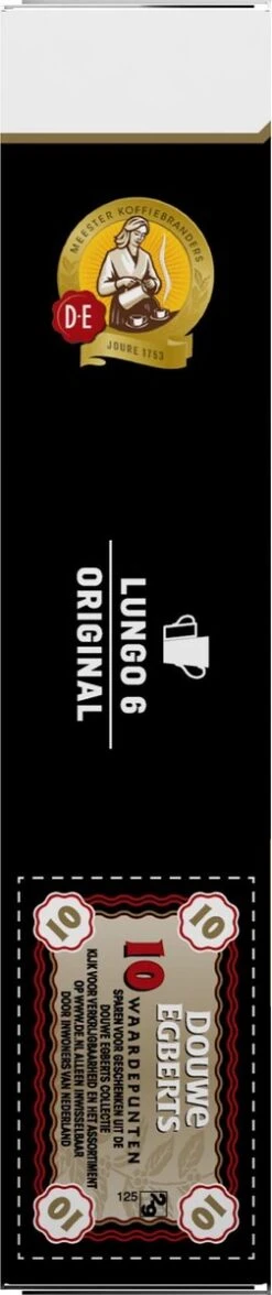 Douwe Egberts Lungo Original Koffiecups - Intensiteit 6/12 - 10 X 10 Capsules -LAVAZZA Winkel 252x1200