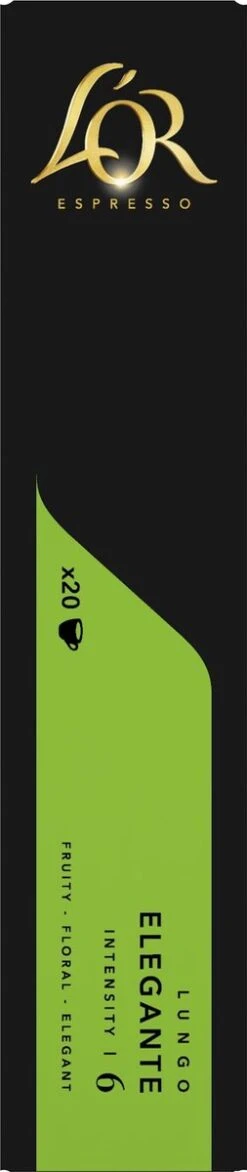 L'OR Lungo Elegante Koffiecups - Intensiteit 6/12 - 10 X 20 Capsules -LAVAZZA Winkel 253x1200 1