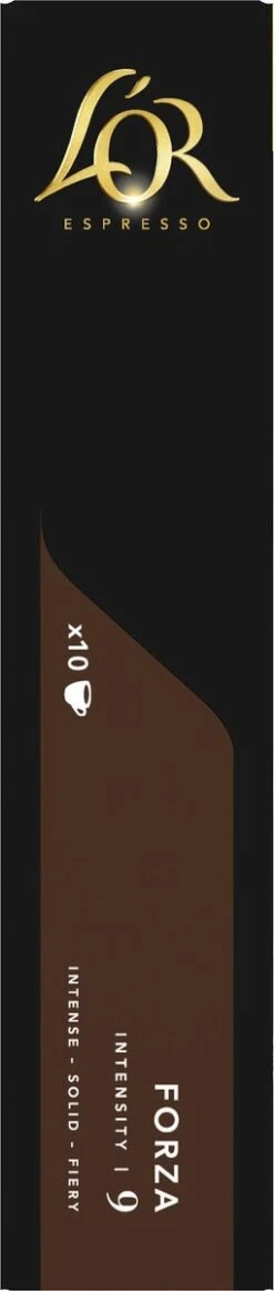 L'OR Espresso Forza Koffiecups - Intensiteit 9/12 - 10 X 10 Capsules -LAVAZZA Winkel 255x1200 12