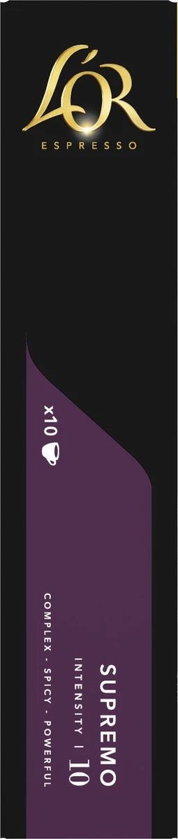 L'OR Espresso Supremo Koffiecups - Intensiteit 10/12 - 10 x 10 capsules L'OR Espresso Supremo Koffiecups - Intensiteit 10/12 - 10 X 10 Capsules -LAVAZZA Winkel 255x1200 4