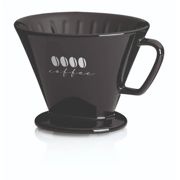Koffiefilterhouder L, Porselein, Zwart - Kela Excelsa Koffiefilterhouder L, Porselein, Zwart - Kela Excelsa -LAVAZZA Winkel 3469438 811c0331