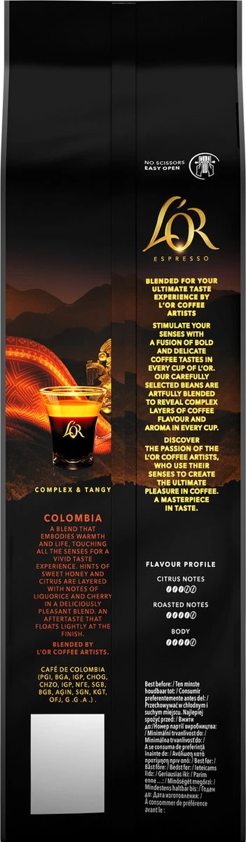 L'OR Espresso Origins Colombia Koffiebonen (8) - 4 x 500 gram L'OR Espresso Origins Colombia Koffiebonen (8) - 4 X 500 Gram -LAVAZZA Winkel 351x1200 4