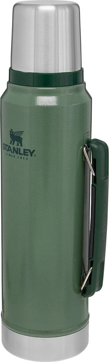 Stanley The Legendary Classic Bottle 1,00L - thermosfles - Hammertone Green Stanley The Legendary Classic Bottle 1,00L - Thermosfles - Hammertone Green -LAVAZZA Winkel