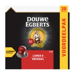 Douwe Egberts Lungo Original Koffiecups Voordeelpak 20 Stuks