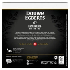 Douwe Egberts Espresso Ristretto Koffiecups Voordeelpak 20 Stuks 3 Douwe Egberts Espresso Ristretto Koffiecups Voordeelpak 20 Stuks -LAVAZZA Winkel 3657190 e6ff583c