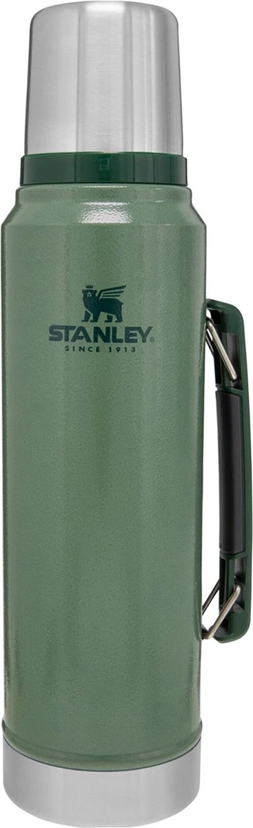 Stanley The Legendary Classic Bottle 1,00L - thermosfles - Hammertone Green Stanley The Legendary Classic Bottle 1,00L - Thermosfles - Hammertone Green -LAVAZZA Winkel