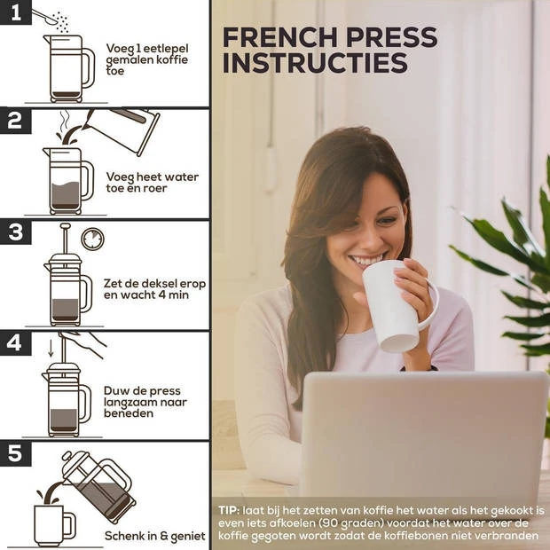 Rochester French Press - Cafetiere met Bonenpotje - Koffiemaker - 1 Liter - Vaatwasserbestendig – Dubbelwandig - RVS Rochester French Press - Cafetiere Met Bonenpotje - Koffiemaker - 1 Liter - Vaatwasserbestendig – Dubbelwandig - RVS -LAVAZZA Winkel 3813902 f40ec992