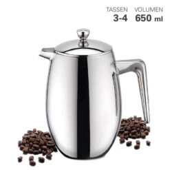 Weis - Cafetière, 650 Ml, Dubbelwandig – Weis