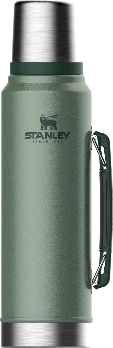 Stanley The Legendary Classic Bottle 1,00L - thermosfles - Hammertone Green Stanley The Legendary Classic Bottle 1,00L - Thermosfles - Hammertone Green -LAVAZZA Winkel