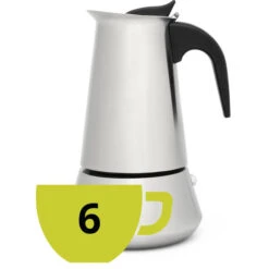 Leopold Vienna - Espressomaker Trevi 6-kops Mat RVS -LAVAZZA Winkel 3936027 aa79d246