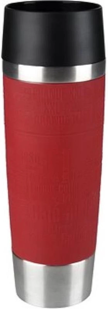 Tefal Travel Mug Thermobeker - 500 ml - RVS/Rood Tefal Travel Mug Thermobeker - 500 Ml - RVS/Rood -LAVAZZA Winkel