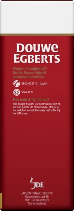 Douwe Egberts Aroma Rood Grove Maling Filterkoffie - 6 X 500 Gram -LAVAZZA Winkel 421x1200 4