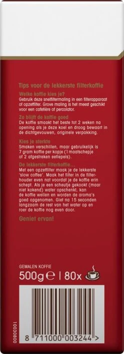 Douwe Egberts Aroma Rood Filterkoffie - 15 X 500 Gram -LAVAZZA Winkel 421x1200 5