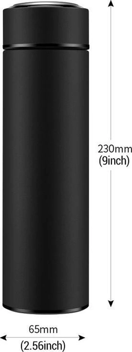 Thermosfles 500 ml - Met thee filter - Mat Zwart Thermosfles 500 Ml - Met Thee Filter - Mat Zwart -LAVAZZA Winkel 450x1200 2