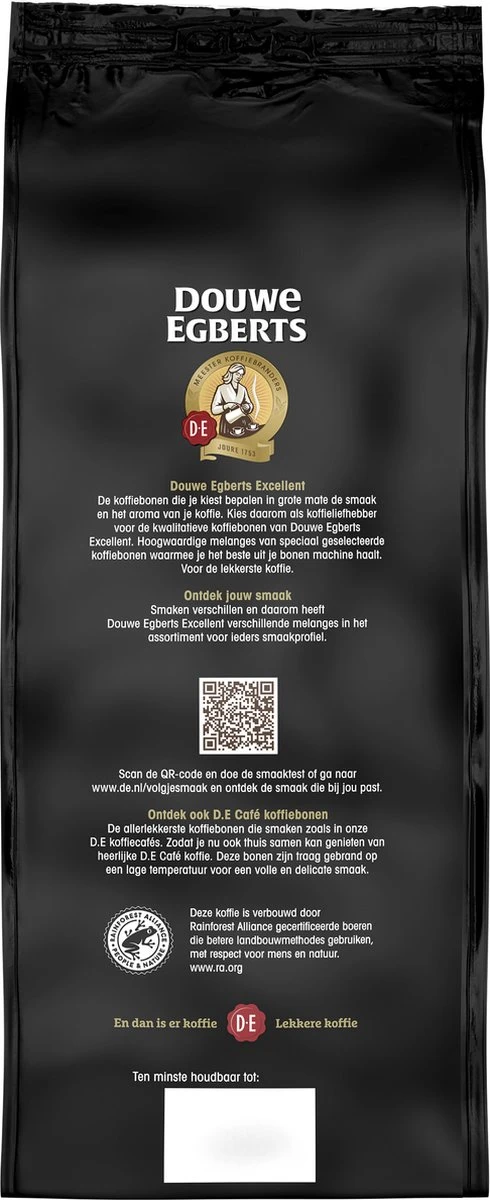 Douwe Egberts Excellent Gold Koffiebonen - 5/9 Intensiteit - 4 x 1kg Douwe Egberts Excellent Gold Koffiebonen - 5/9 Intensiteit - 4 X 1kg -LAVAZZA Winkel 490x1200 2