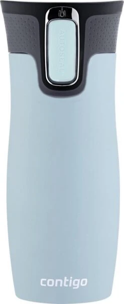 Contigo Thermosfles - Lichtblauw - Zwart -LAVAZZA Winkel 490x1200